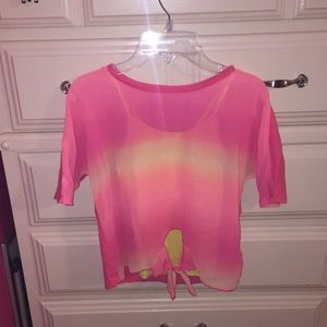 Pink/yellow ombrè shirt!